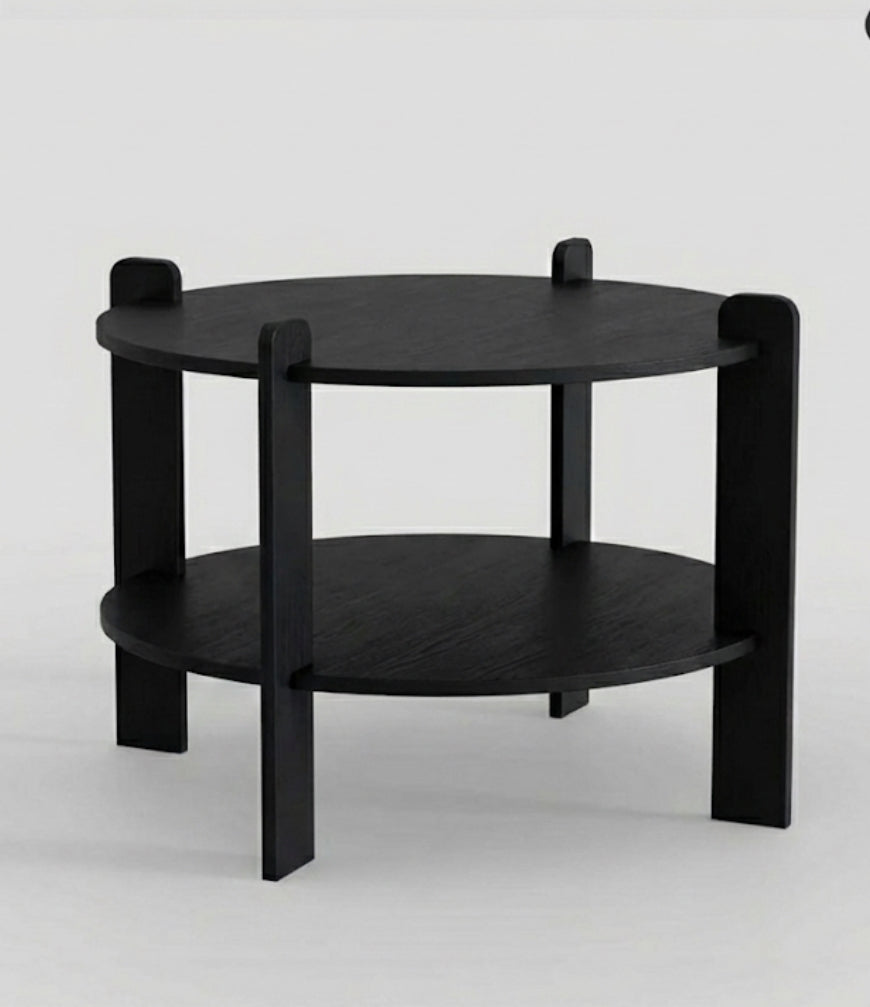 The Thomas Collection Custom Solid Wood Dining Table – Handcrafted Birch, Walnut & Black Finishes – Modern Minimalist Living Room Furniture