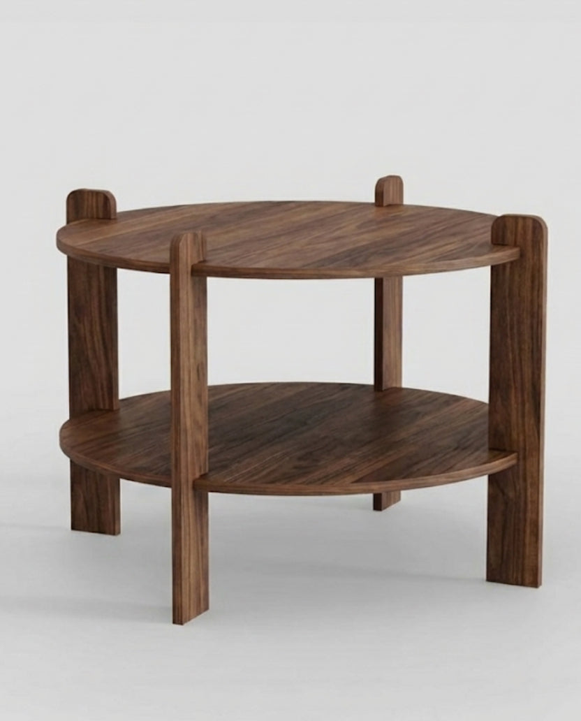 The Thomas Collection Custom Solid Wood Dining Table – Handcrafted Birch, Walnut & Black Finishes – Modern Minimalist Living Room Furniture